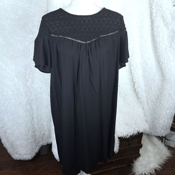 OLD NAVY BLACK DRESS SZ.L EUC - Picture 2 of 8
